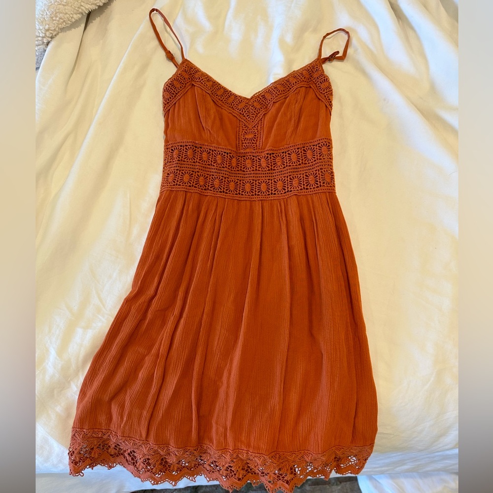 Abercrombie orange summer dress